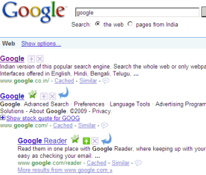 The 'digg'ification of Google
